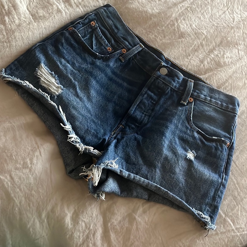 501 Levi Denim Midrise Shorts